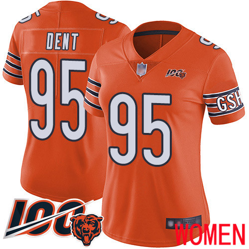 Chicago Bears Limited Orange Women Richard Dent Alternate Jersey NFL Football #95 100th Season->women nfl jersey->Women Jersey